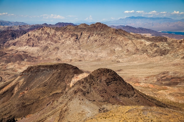 Luftaufnahme der Berge am Lake Mead