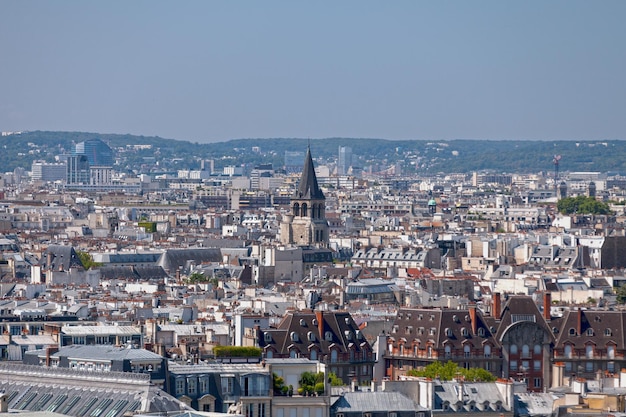 Luftaufnahme der Kirche SaintGermaindesPres in Paris