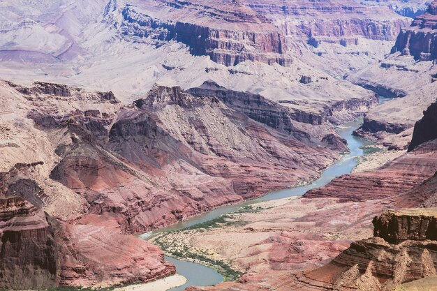 Foto luftaufnahme der landschaft des grand canyons