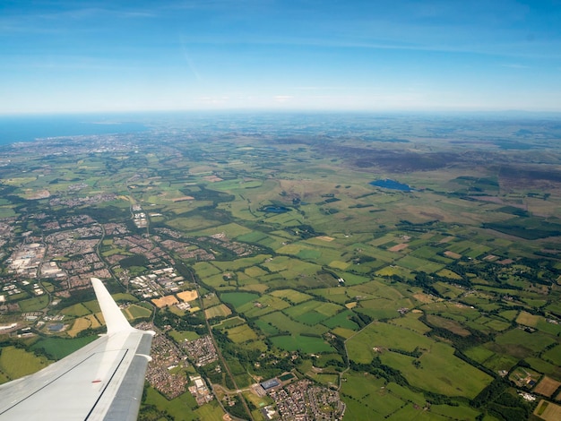 Foto luftaufnahme der landschaft gegen den himmel