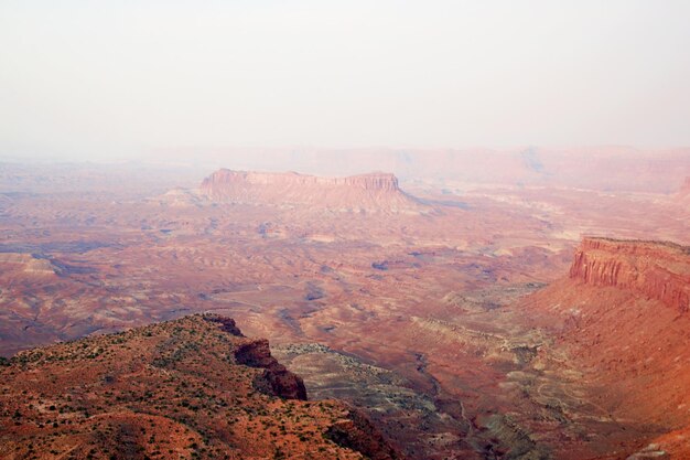 Foto luftaufnahme der landschaft