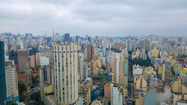 Luftaufnahme der Skyline der Innenstadt von Sao Paulo