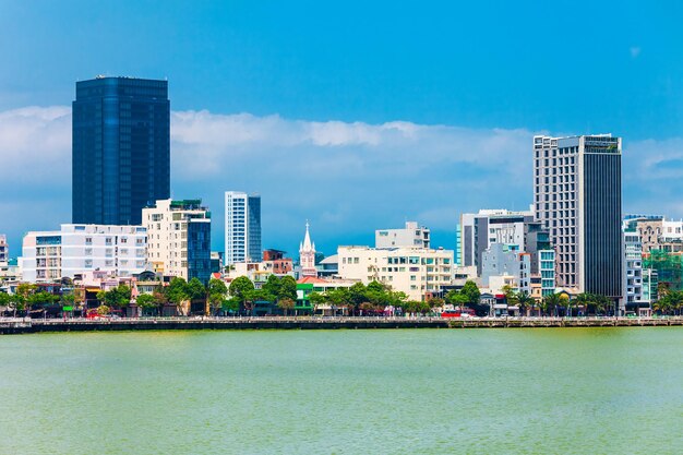 Luftaufnahme der Skyline der Stadt Danang