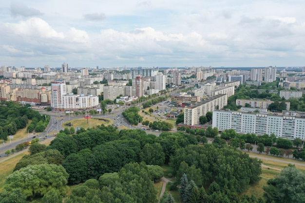 Luftaufnahme der Sowjetstadt