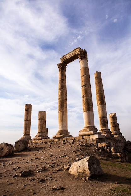 Luftaufnahme der Stadt Amman, der Hauptstadt Jordaniens. Stadtbild von Amman.