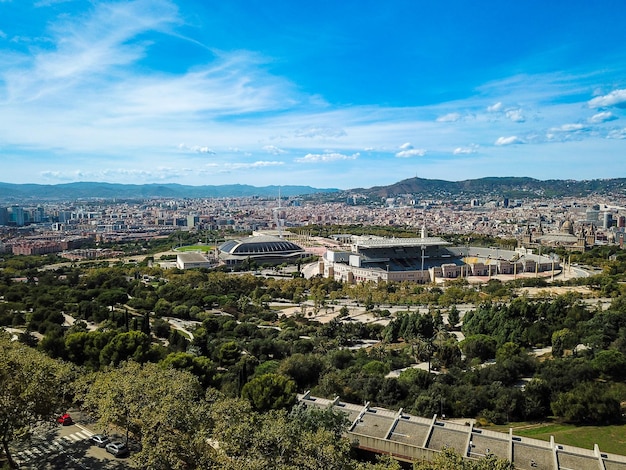 Luftaufnahme der Stadt Barcelona