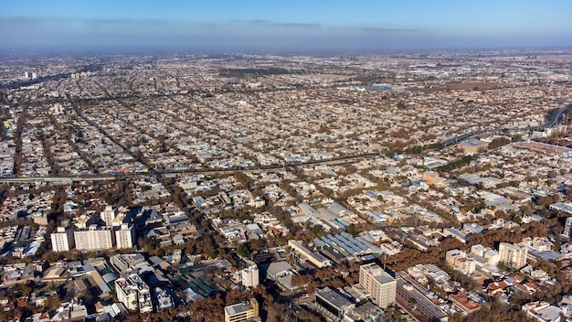 Luftaufnahme der Stadt Mendoza