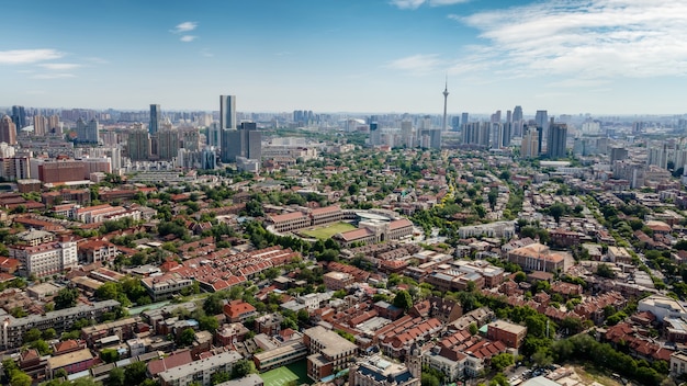 Luftaufnahme der städtischen Architekturlandschaft von Tianjin