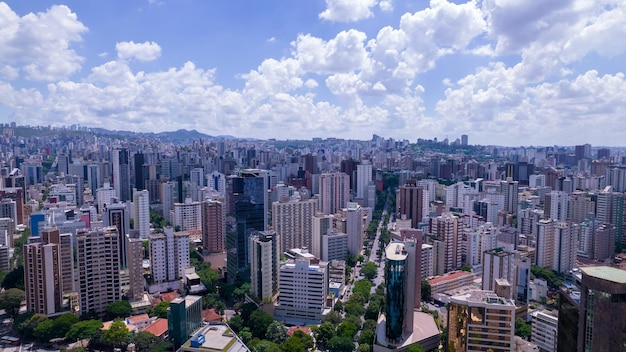 Luftaufnahme der zentralen Region von Belo Horizonte Minas Gerais Brasilien Gewerbebauten