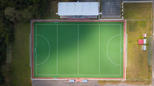 Luftaufnahme des Hockeystadions