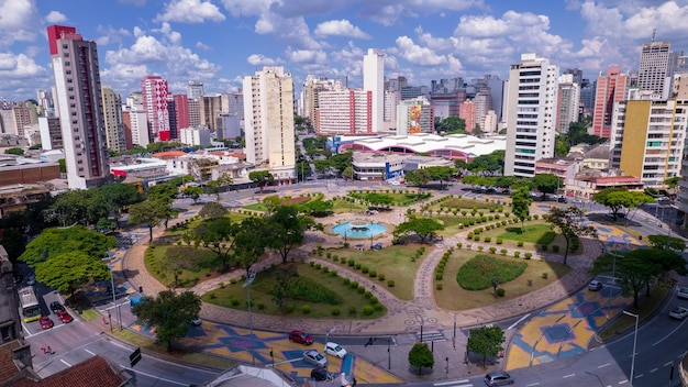 Luftaufnahme des Platzes Raul Soares Belo Horizonte Minas Gerais Brasilien Stadtzentrum