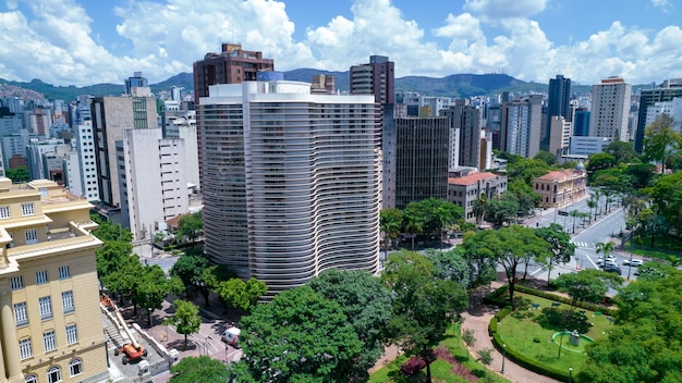 Luftaufnahme des Praca da Liberdade in Belo Horizonte Minas Gerais Brasilien