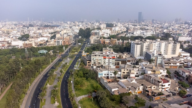 Luftaufnahme des Stadtteils San Borja in Lima