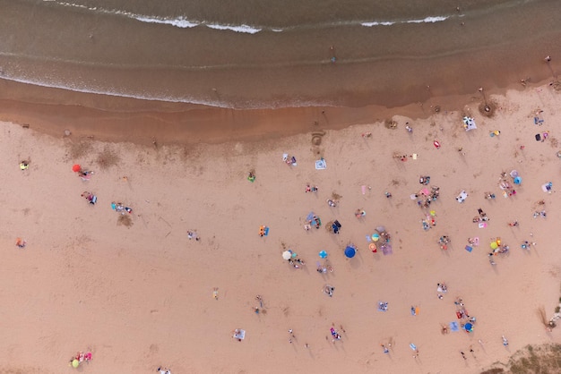 Luftaufnahme des Strandes