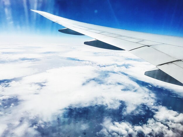 Foto luftaufnahme des wolkenlandes gegen den himmel