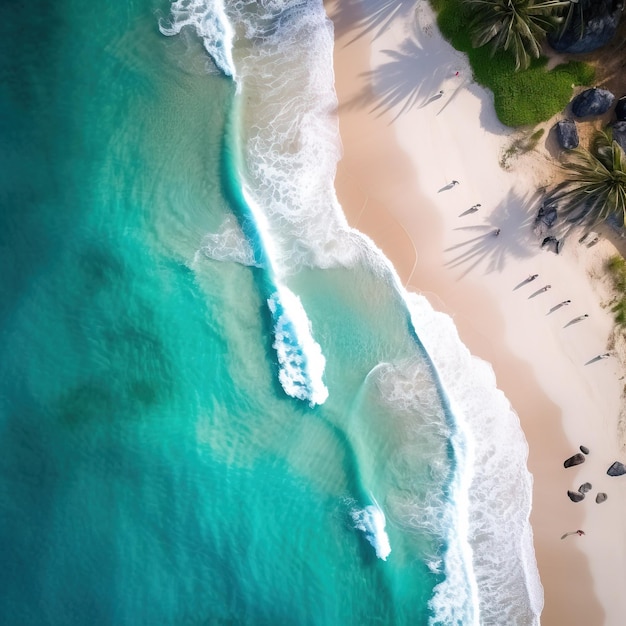 Luftaufnahme einer wunderschönen Strandfotografie-Strandtapete