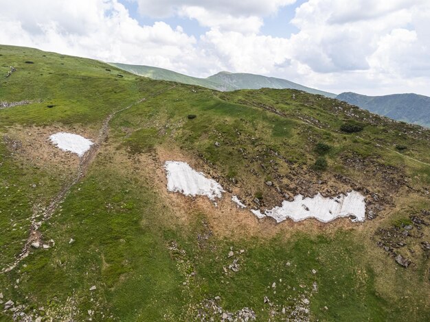 Luftaufnahme Landschaft Mountain Tracking Tourismus-Spur