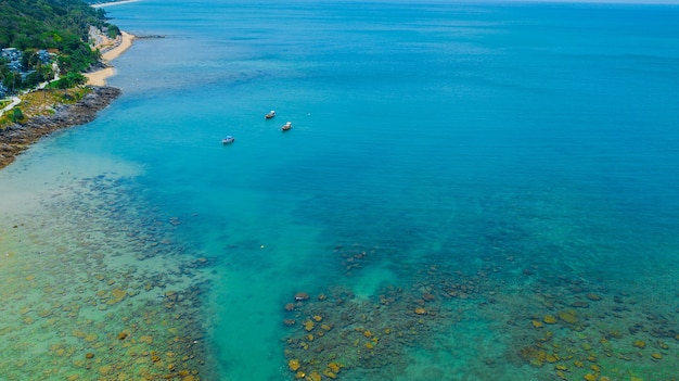 Luftaufnahme Landschaft von Wasser Meer