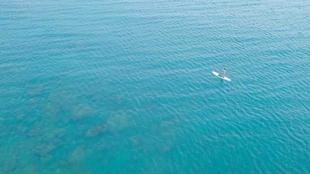 Luftaufnahme Landschaft von Wasser Meer