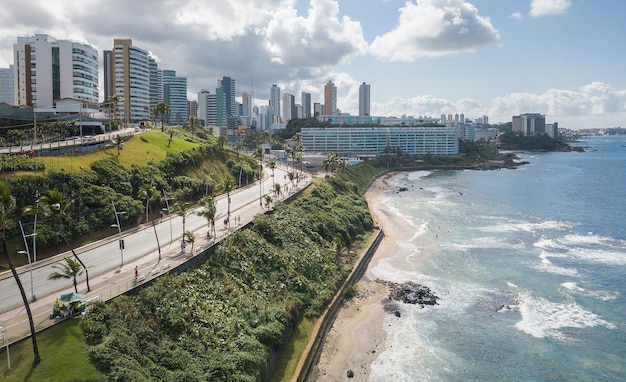 Luftaufnahme von Barra in Salvador Bahia Brasilien.