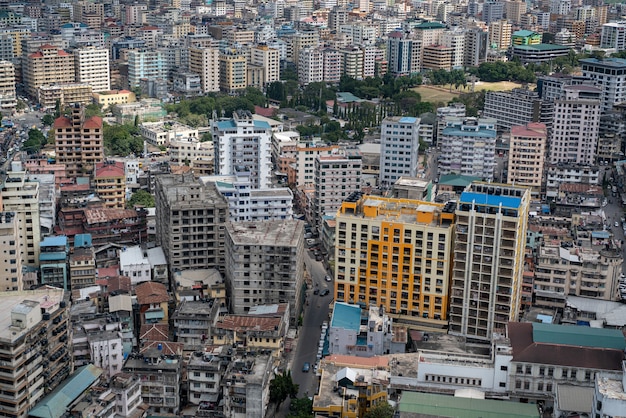 Luftaufnahme von Dar Es Salaam Hauptstadt von Tansania in Afrika