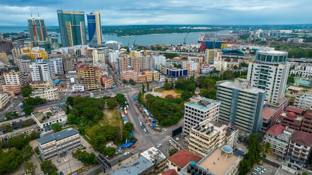 Luftaufnahme von Dar es Salaam, Tansania
