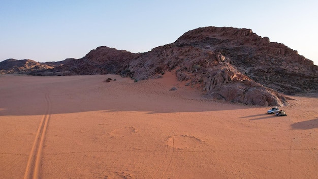 Luftaufnahme von Feenkreisen im Hartmanns-Tal Namibia