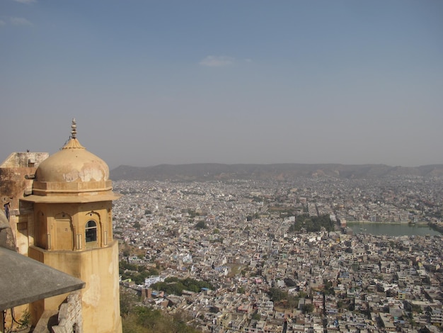 Luftaufnahme von Jaipur von Nahargarh Fort, Jaipur Indien