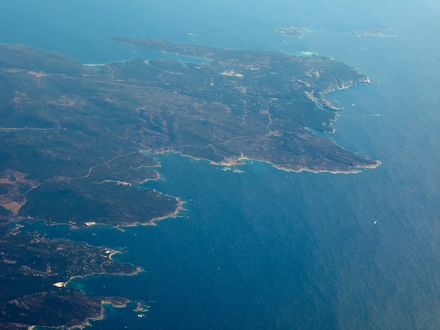 Luftaufnahme von Korsika