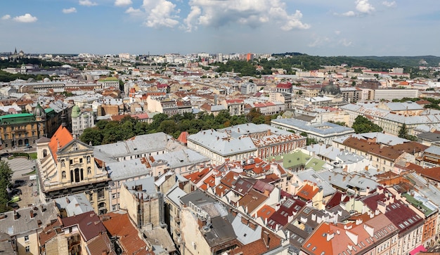 Luftaufnahme von Lemberg, Ukraine