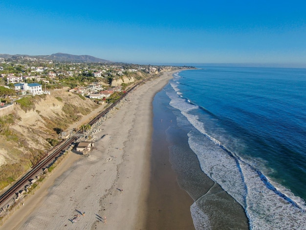 Luftaufnahme von San Clemente Küstenstadt und Strand Orange County, Kalifornien, USA