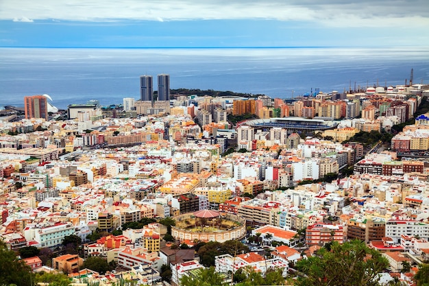 Luftaufnahme von Santa Cruz de Tenerife, Kanarische Inseln, Spanien