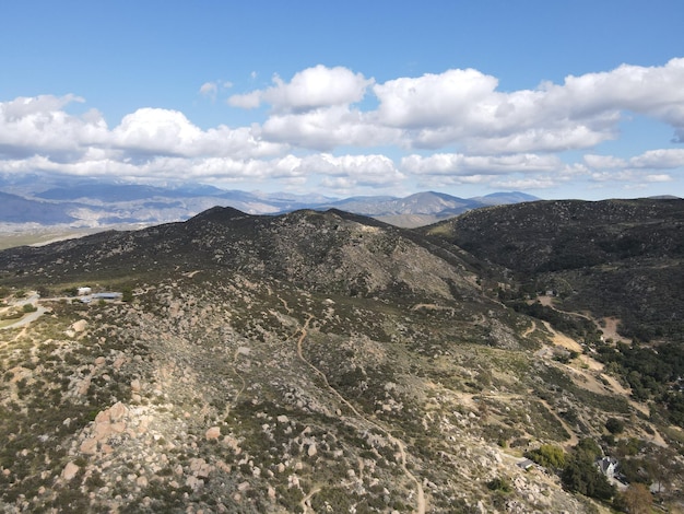 Luftaufnahme von Simpson Park Wildnistal in Santa Rosa Hills Hemet Kalifornien USA