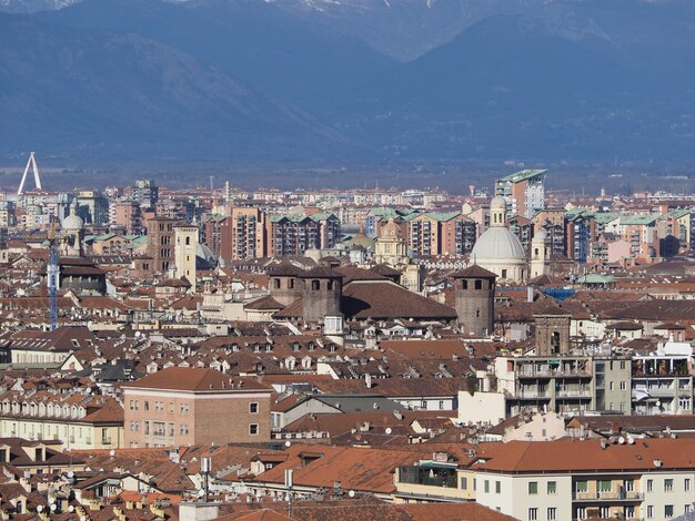 Luftaufnahme von Turin