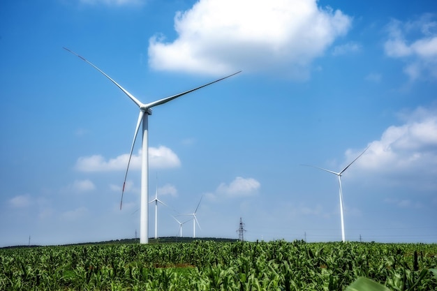 Luftaufnahmen Ackerland Windkraftanlage im Freien