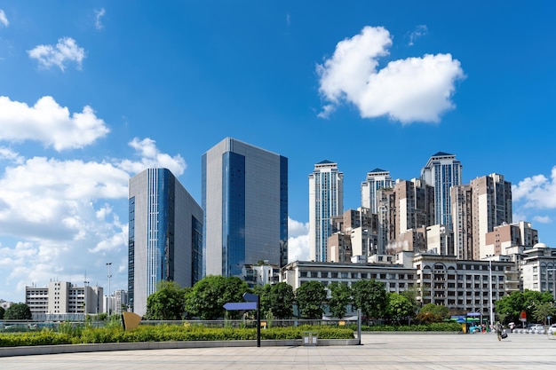 Luftaufnahmen China Liuzhou moderne Stadt Architektur Landschaft Skyline