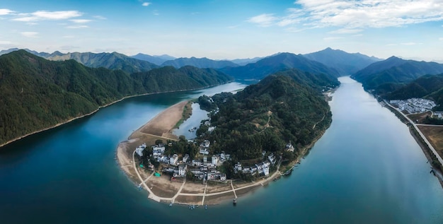 Luftaufnahmen der Landschaft von Huizhou