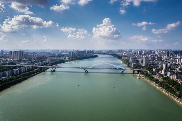 Luftaufnahmen der Stadtlandschaft von Liuzhou in Guangxi