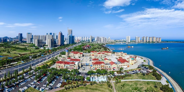 Luftaufnahmen der Westküste von Qingdao