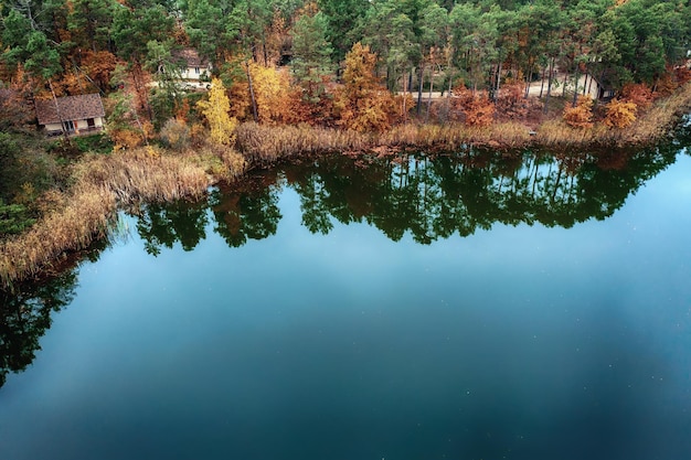 Luftbild des Flusses