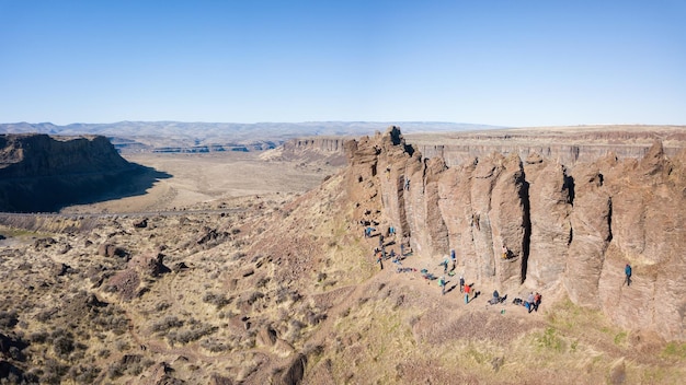 Luftbild des Franzosen Coulee im Vantage