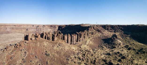 Luftbild des Franzosen Coulee im Vantage