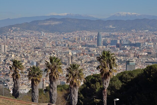 Foto luftbild von barcelona