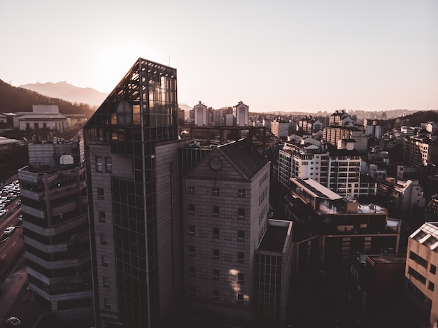 Luftbild von Gebäuden in Seoul