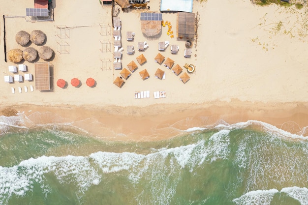 Luftbild von Paradise Beach im Karibischen Meer