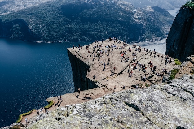 Luftbild von Preikestolen, Norwegen