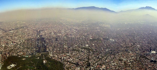 Luftbildpanorama von Mexiko-Stadt