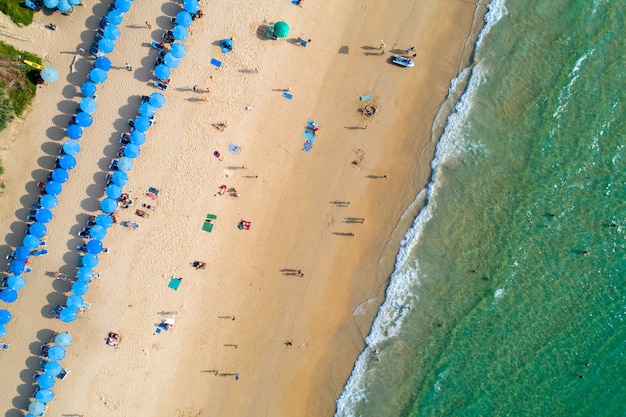 Luftbildsandstrand von Phuket Thailand