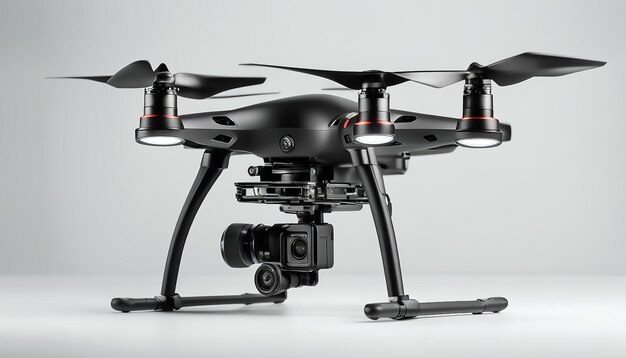 Foto luftdrohne drone quadcopter quadcopter mit digitaler kamera fliegende luftdrohne