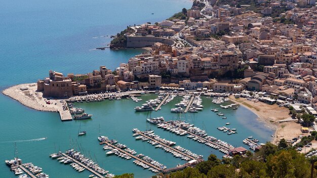 Luftfotos von Castellamare del Golfo auf Sizilien